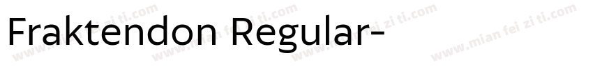 Fraktendon Regular字体转换